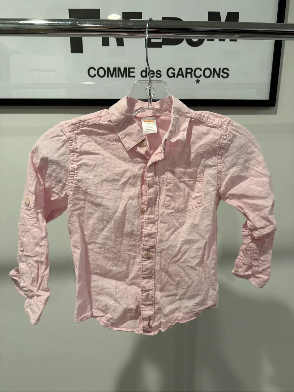 Gymboree Light Pink Button-Down Shirt for Kids